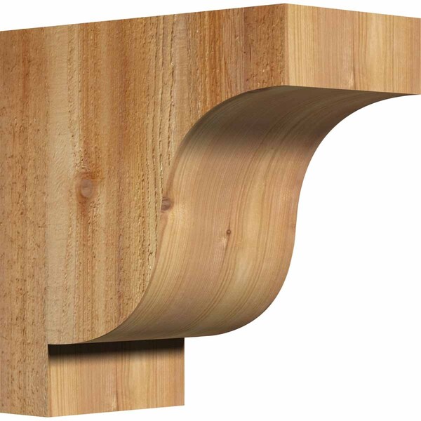 Ekena Millwork Newport Rough Sawn Corbel, Western Red Cedar, 6"W x 12"D x 12"H COR06X12X12NEW00RWR - main